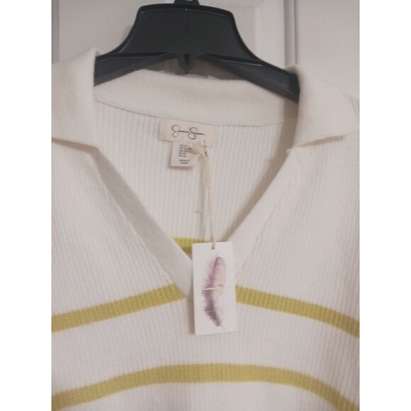 NWT Women's Jessica Simpson Crop Striped Sweater Size XL - Picture 2 of 6